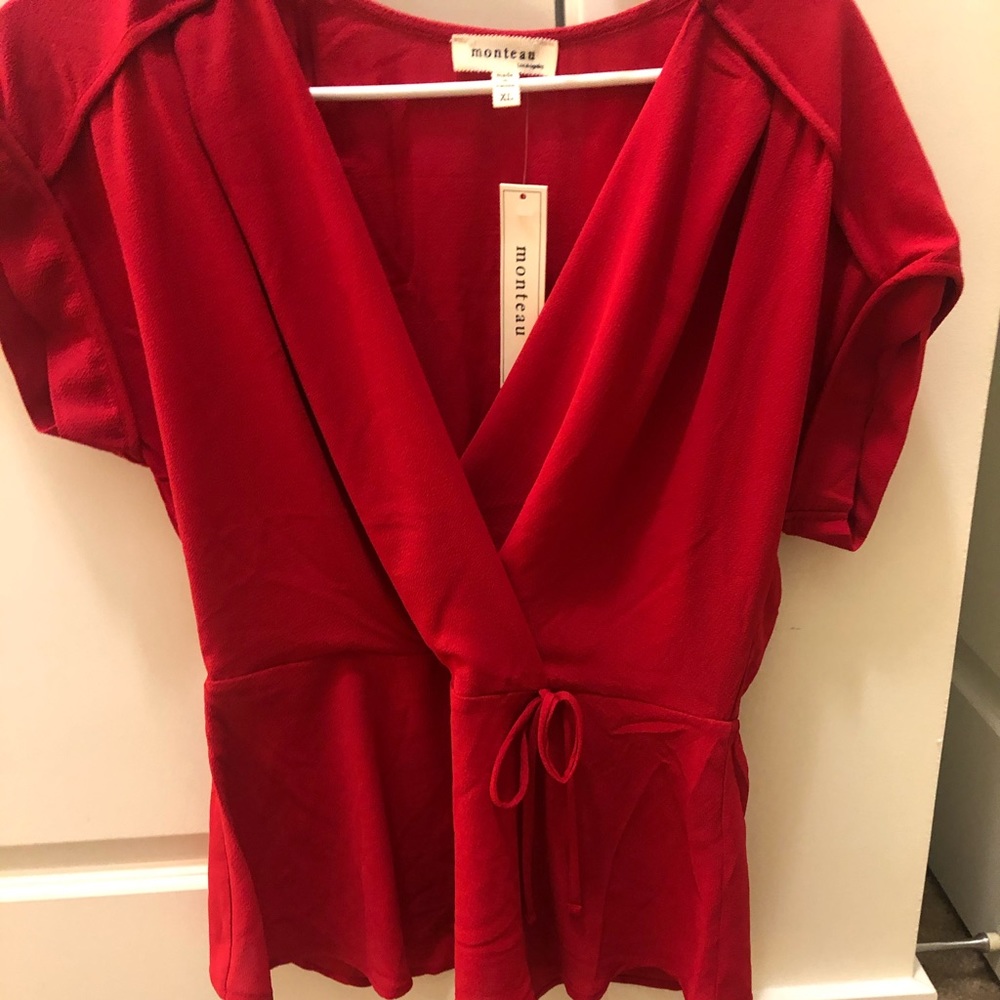 Red blouse